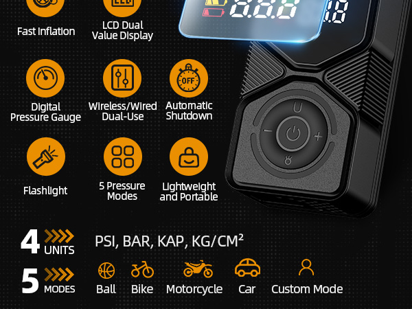 Tire Inflator Portable Air Compressor