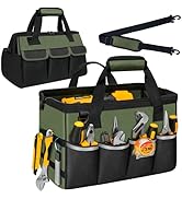 NECKORY Tool Bag, Portable Tool Box Organizer Adjustable Shoulder Strap, Carry Tool Tote Heavy Du...