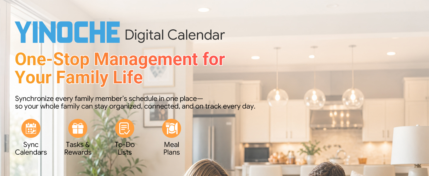 digital calendar no subscription electronic calendar smart calendar family calendar
