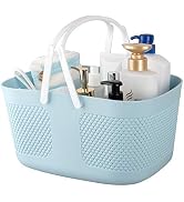 Shower Caddy Basket, Portable Large Capacity Thickened Plastic Organizer Storage Tote with Handle...