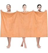 American Soft Linen Jumbo Large Bath Towels, 100% Turkish Cotton Bath Sheet 35 in 70 in, Bath Tow...