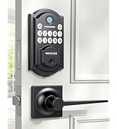 RAFECIEE Front Door Lock Set Keyless Entry with 2 Lever Handles, Keyless Entry Door Lock Deadbolt...