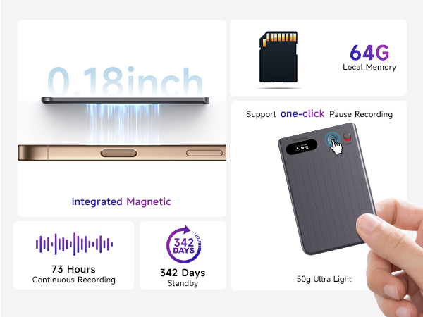 voice recorder with transcription to text, mini recorder device