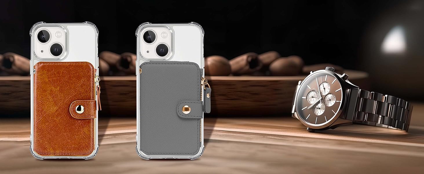 Phone card holder stick on