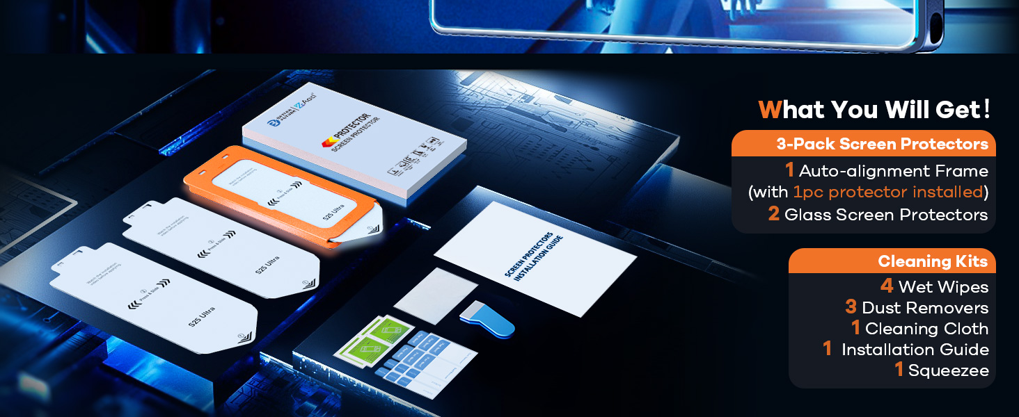 s25 ultra temered glass screen protector