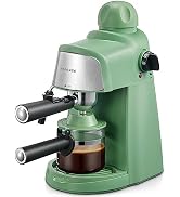 Ihomekee Espresso Machine, 3.5Bar Espresso and Cappuccino Machine with Preheating Function, 4 Cup...