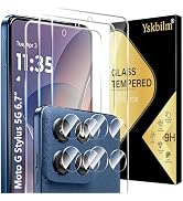 (3+2 Pack) Designed for Motorola Moto G Stylus 5G 2025 Tempered Glass Screen Protector + Camera L...