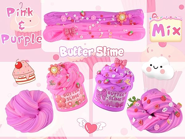 slime for kids 3 different texture of DIY slimes