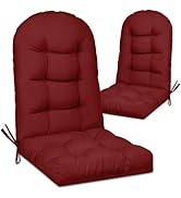 Cethytirko 2 Pack Adirondack Chair Cushion, Waterproof Rocking Chair Cushion - Fade Resistant Pat...