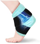 Chilmax Ankle Heel Ice Pack Wrap Brace for Swelling,Gel Cold/Hot Therapy Wrap for Sprained Ankle,...