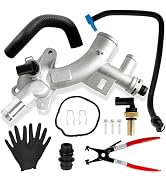 Upgraded Engine Coolant Housing Water Outlet Aluminum with Hoses for 2011-2021 Chevy Cruze Sonic ...