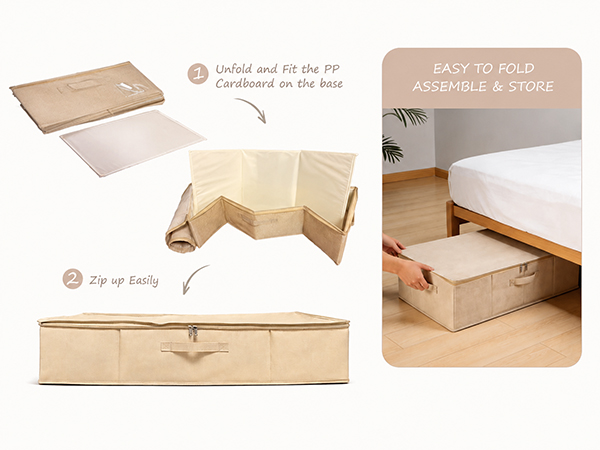 under the bed clothes storage