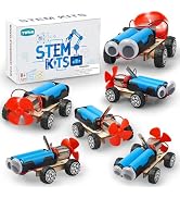 STEM Science Kits for Kids Age 8-12, 6 Set Wind-Powered Cars Science Experiments 8-10 9-12, Wood ...