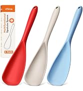 3 PACK Silicone Cooking Spatula & Spoon for Nonstick Cookware, BPA-Free | Multifunction Spoonula ...