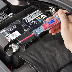 blue backlit test light