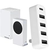 Joso 5 Ports USB Hub 2.0 for Xbox Series X & S, USB Splitter Expansion Adapter with Type-C for Co...