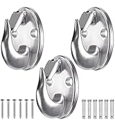 SELEWARE 3 Pack Heavy Duty Stainless Steel Wall Anchors for Resistance Bands – 2000 lbs Load Capa...