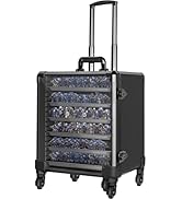 WELIDAY Miniatures Storage Case Miniatures Transport Case Aluminum Alloy Frame Display Case with ...