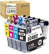 EXCERCUS LC402 Ink Cartridges Compatible for Brother LC 402 with MFC J5340DW MFC J6740DW MFC J654...