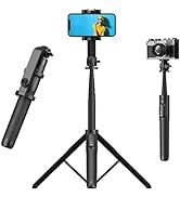 COLOR LIZARD 63" Selfie Stick & Phone Tripod, All-in-One Selfie Stick Tripod with Bluetooth Remot...