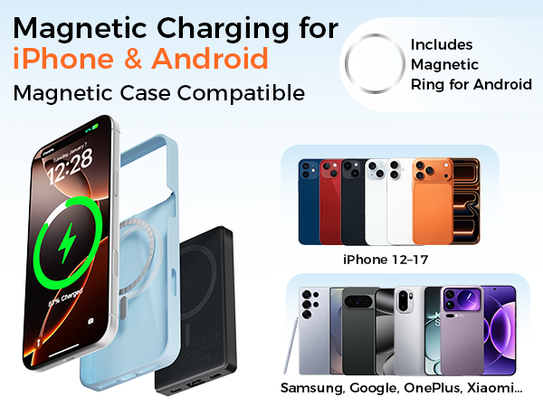PD 35W Magnetic Wireless Power Bank 10000mAh 2