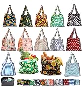 RUIPBOTE12 Pack Reusable Grocery Bag, Foldable Shopping Bag, Large Capacity Gift Tote Bag, Storag...