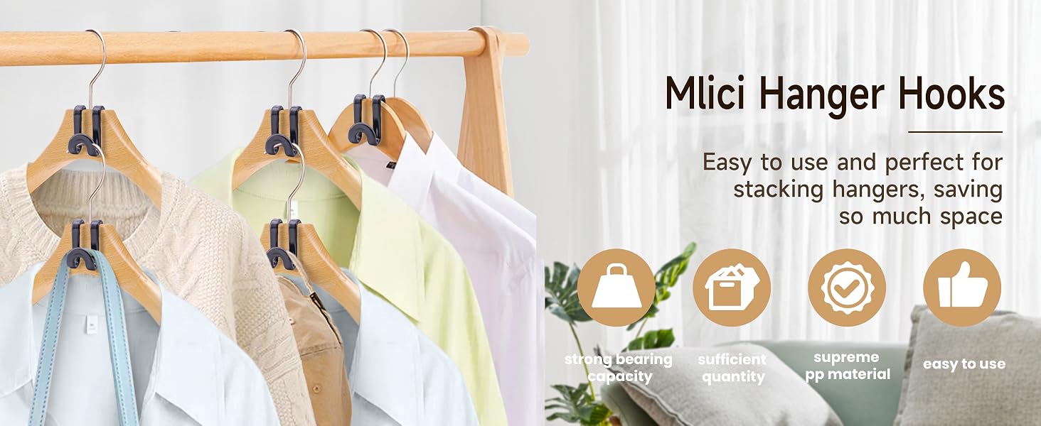 clothes hanger connector hooks