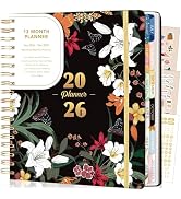 CAGIE 2026 Planner Weekly and Monthly from Dec 2025 to Dec 2026 Hardcover Spiral Bound Calendar Y...