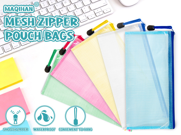 mesh pouch with zipper zipper storage bags mesh organizer bags