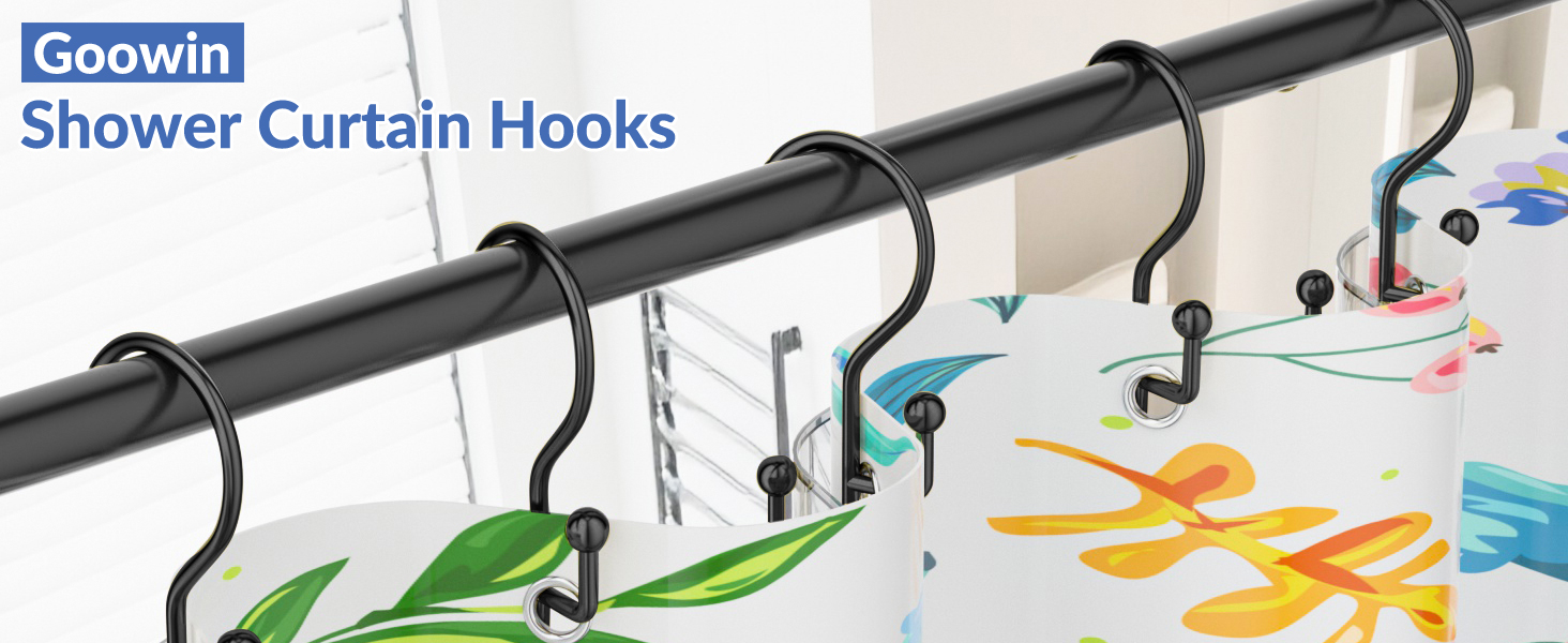 shower curtain hooks