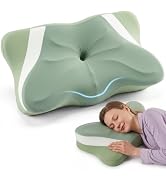OLIXIS Contour Cervical Pillow for Neck Pain Relief, Ergonomic Dual Height | Orthopedic Memory Fo...