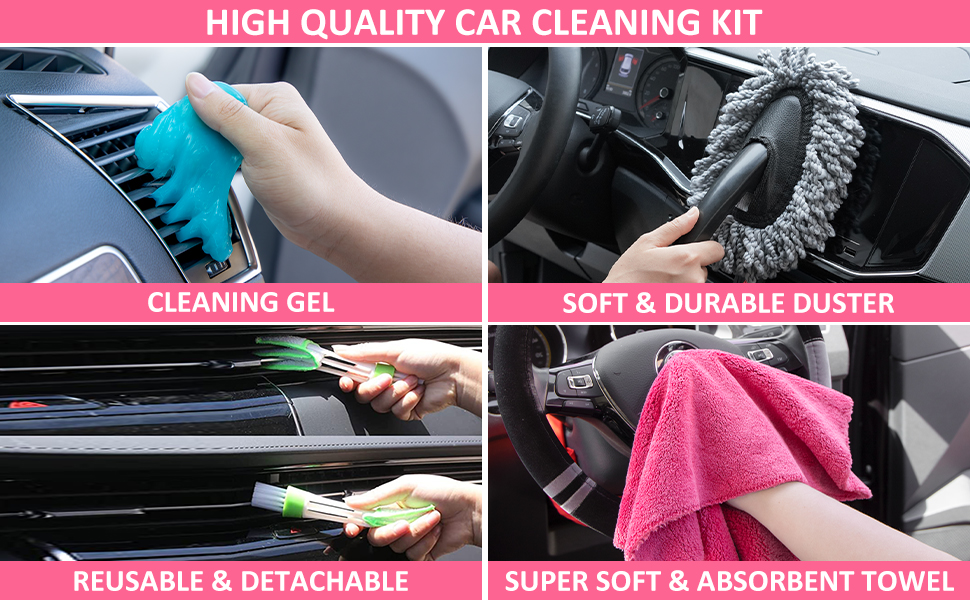 Car interior cleaning kit