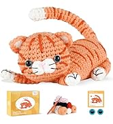 MOREJMTT Crochet Kit for Beginners, Learn to Crochet, Include Easy Knitting Soft Yarn, Step-by-St...