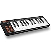 RHYMO 25 Key MIDI Keyboard Controller, USB Bus-Powered Portable Piano with Arpeggiator, Tap Tempo...