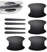 Dogary 8 PCS Car Door Handle Pprotector, Carbon Fiber Anti-scratch Protective Film for Auto Door ...