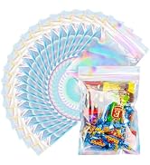 LOKQING 200 PACK Mylar Bags for Food Storage Resealable Bags for Small Business Stand Up Packagin...
