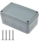 Nineleaf Waterproof Electrical Box,1PK Plastic Junction Box,IP66 External Electrical Project Encl...