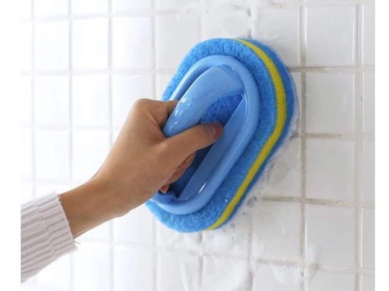 cleaning brush bathroom tiles kitchen cleaning product scrub sponge toilet cleaner scrubber grout