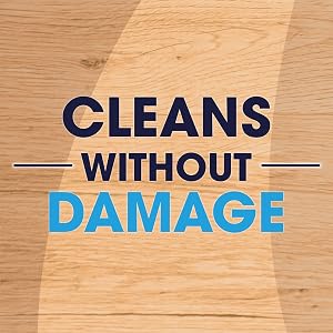 cleans without damage