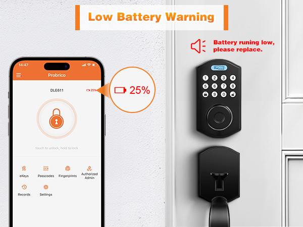 low battery