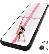 FINCOME Inflatable Gymnastics Mat Air Tumble Track Mats 10/13/16/20ft Training Mats for Home Use ...
