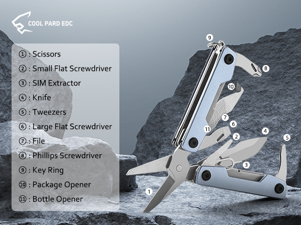 Multitool with Pocket Knife