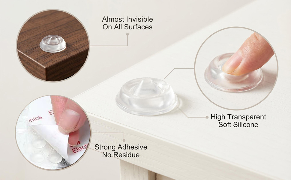 rubber cabinet door bumpers silicone cabinet door bumpers