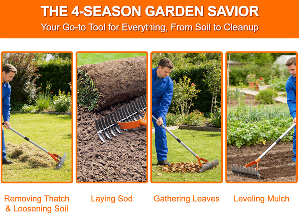 dethatcher rake for lawn