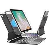 TabletKeyer Magic for iPad 6th 5th Generation 2017 2018 Air 2 9.7inch Case with Keyboard, Trackpa...