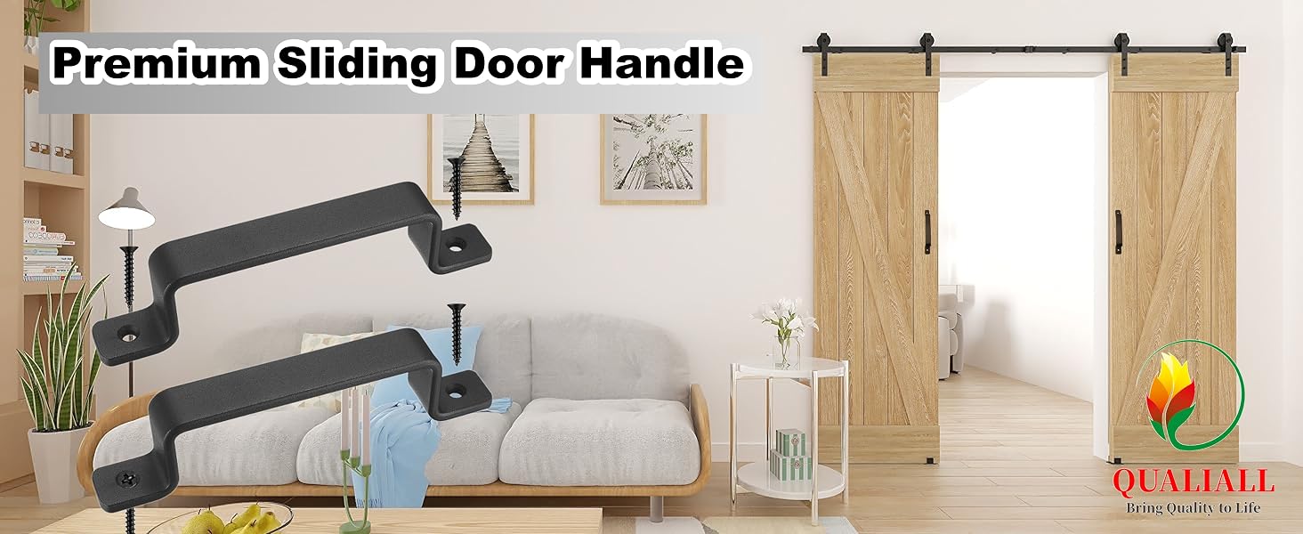 black handles for doors