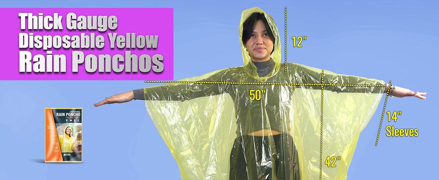 Clear yellow Poncho