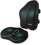 Back Cushions & Seat Cushions for Chair Car Seat Back Memory Foam Seat Cushion Back Chair Pillow ...