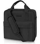 Zuozee Zipper Binder 3 Ring with Shoulder Strap and Handle, Black 2 Inch 3 Ring Binder with Zippe...