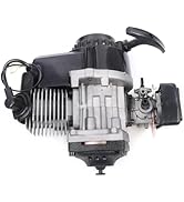 2 Stroke Racing Complete Engine Motor, 49CC Gas Petrol Bike Engine Motor Pull Start Motorized Bik...
